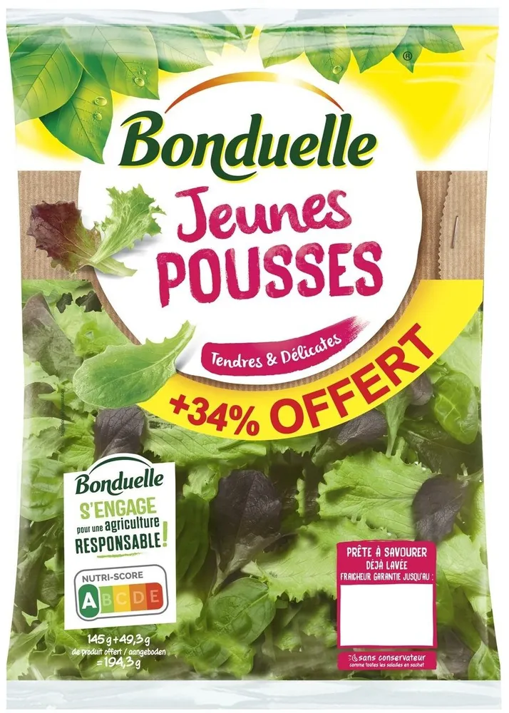 Jeunes pousses 145g+34%