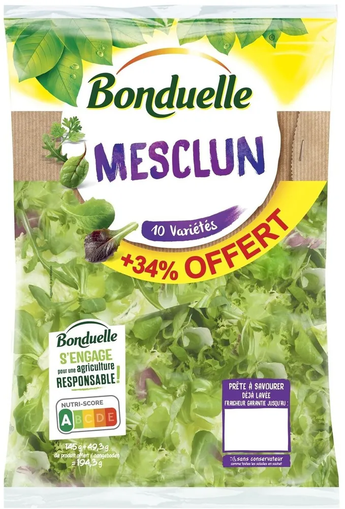 Mesclun 145g+34%
