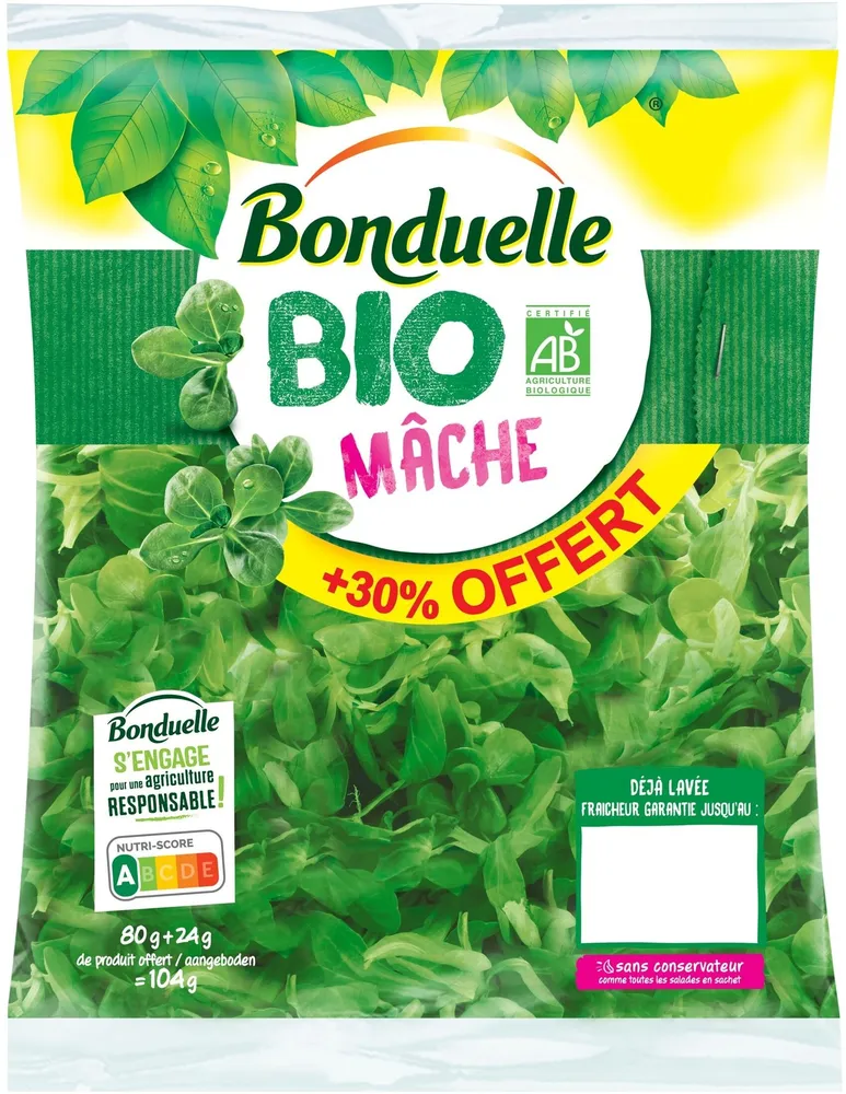 Mâche BIO 80g+30%