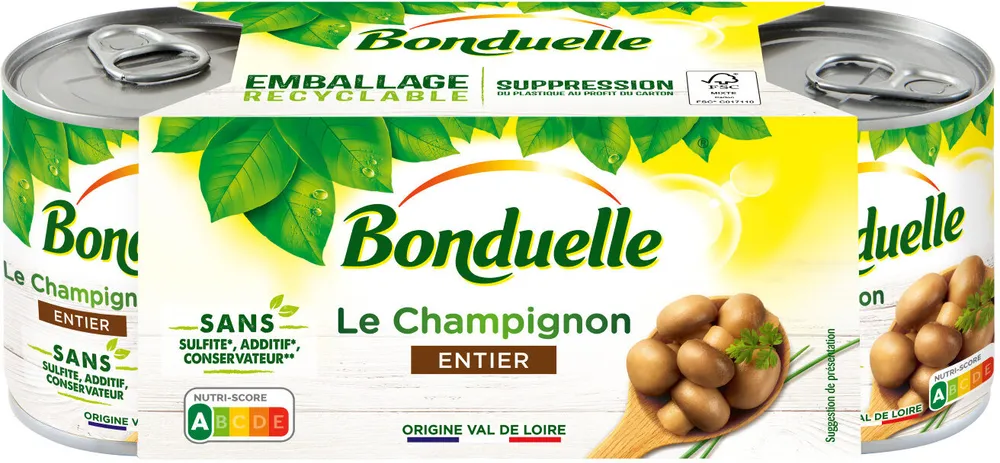Champignon entier ss sulfite 1/4x3