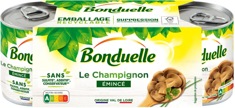 Champi émincé sans sulfite 1/4x3