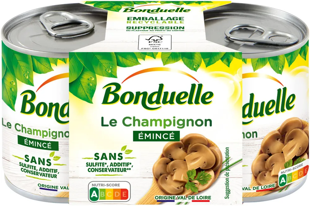 Champi émincé sans sulfite 1/4x2