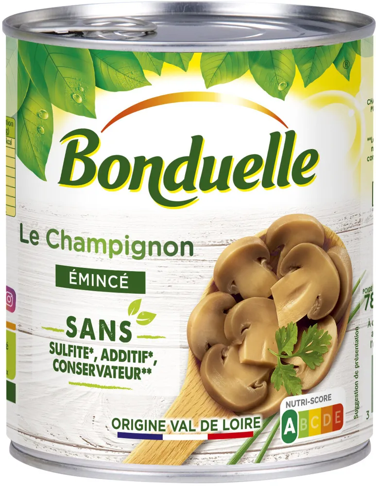 Champignon émincé sans sulfite 4/4