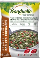 Poêlée lentille cuisinée légumes
