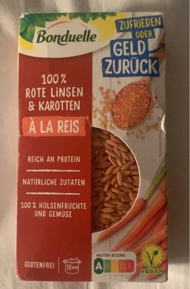 Rote linsen & karotten a la reis