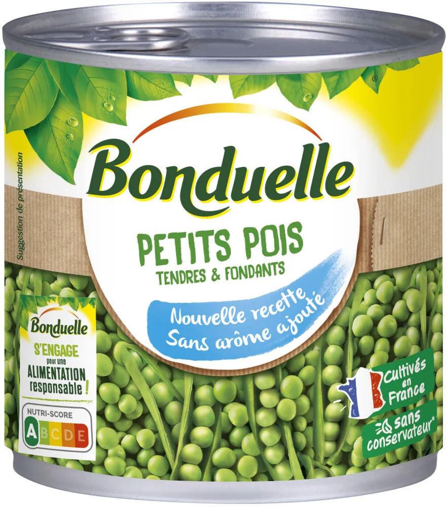 Petits pois sans arôme ajouté 1/2