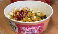 Salade de semoule lentilles corail fromage & carottes