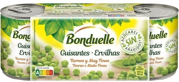Guisantes muy tiernos