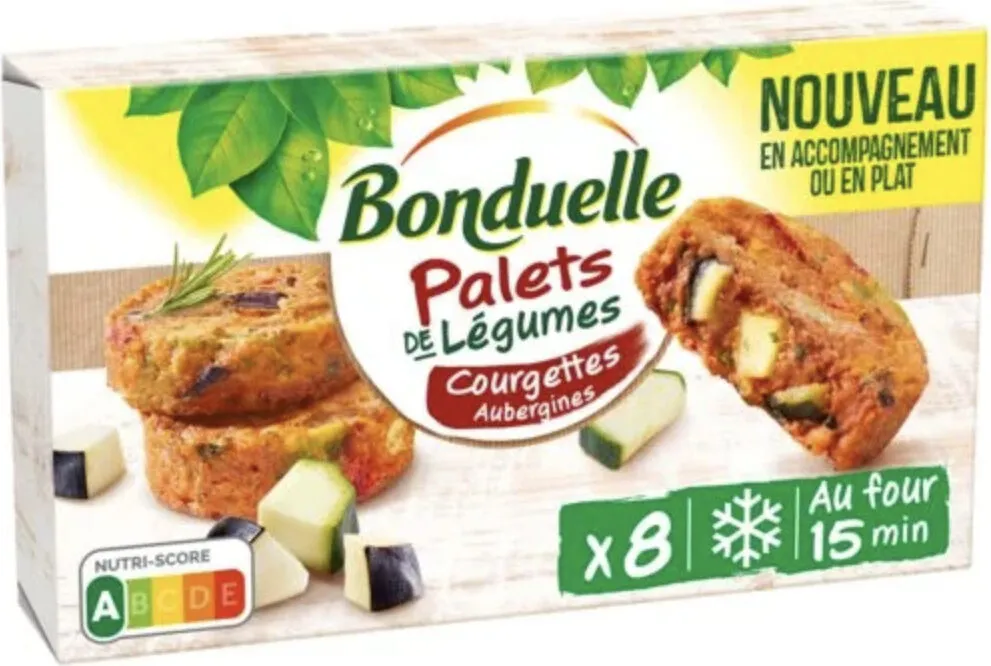 Palet de légumes Courgettes Aubergines