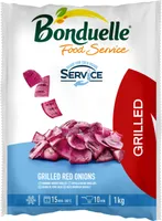 Oignons rouges grillés service