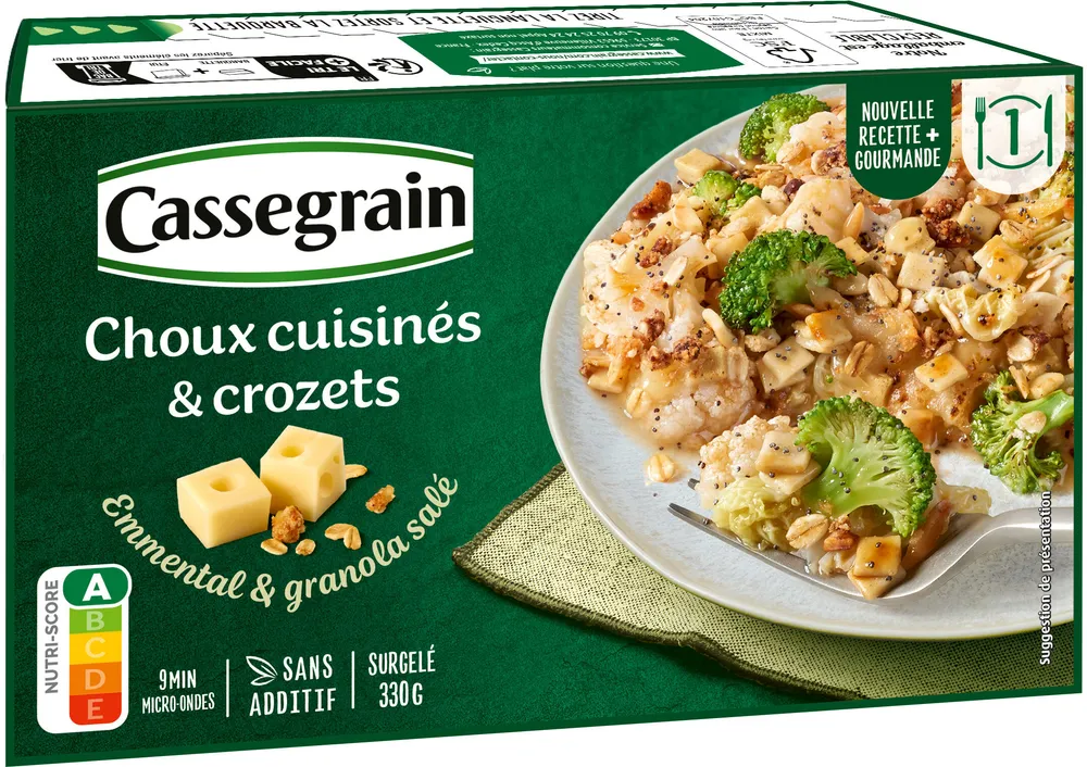 Choux cuisinés & Crozets 330g