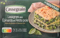 Lasagnes Epinards Petits pois 300g