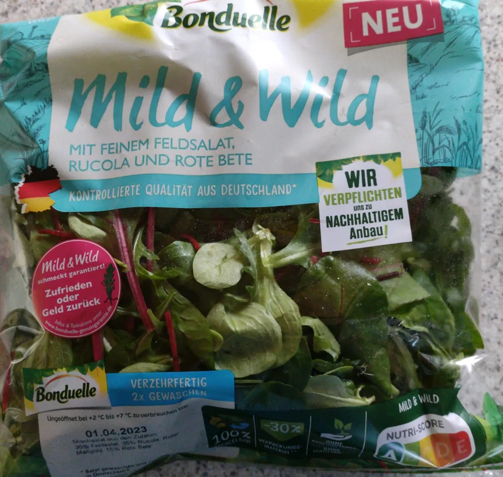 Mild & Wild mit Feldsalat, Rucola & rote Bete