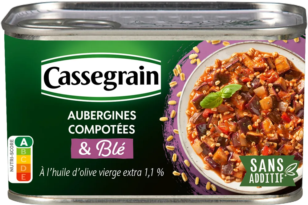Aubergines compotées & Blé 1/2