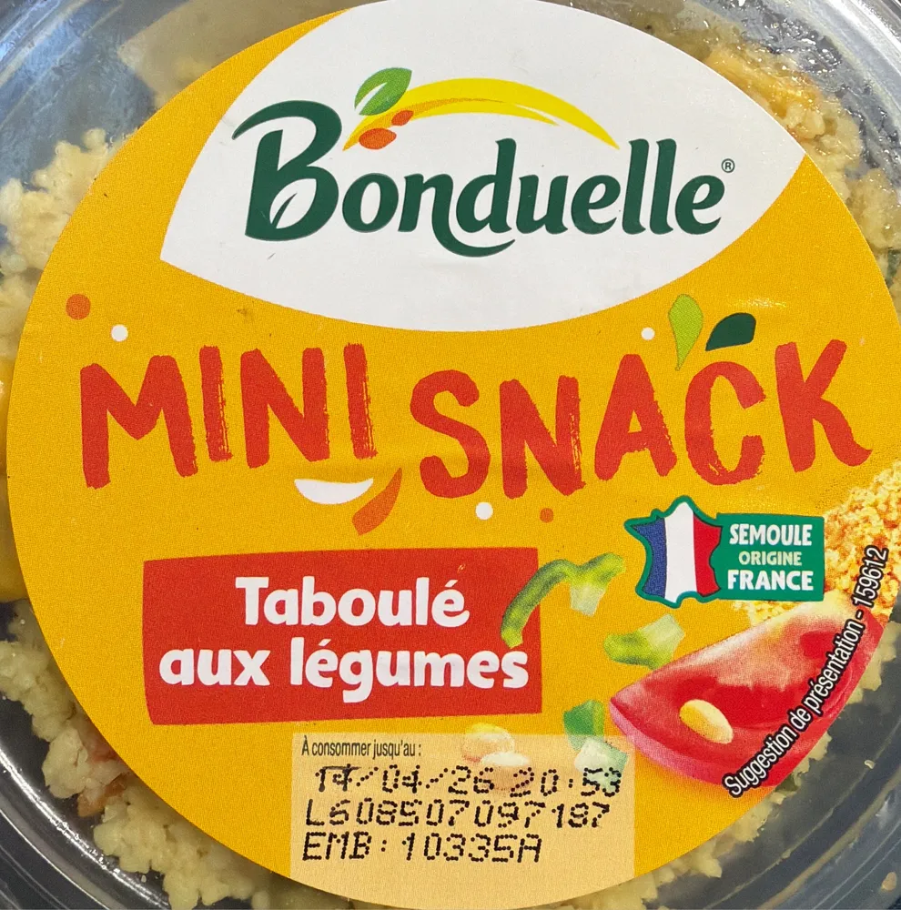 Taboule petits légumes