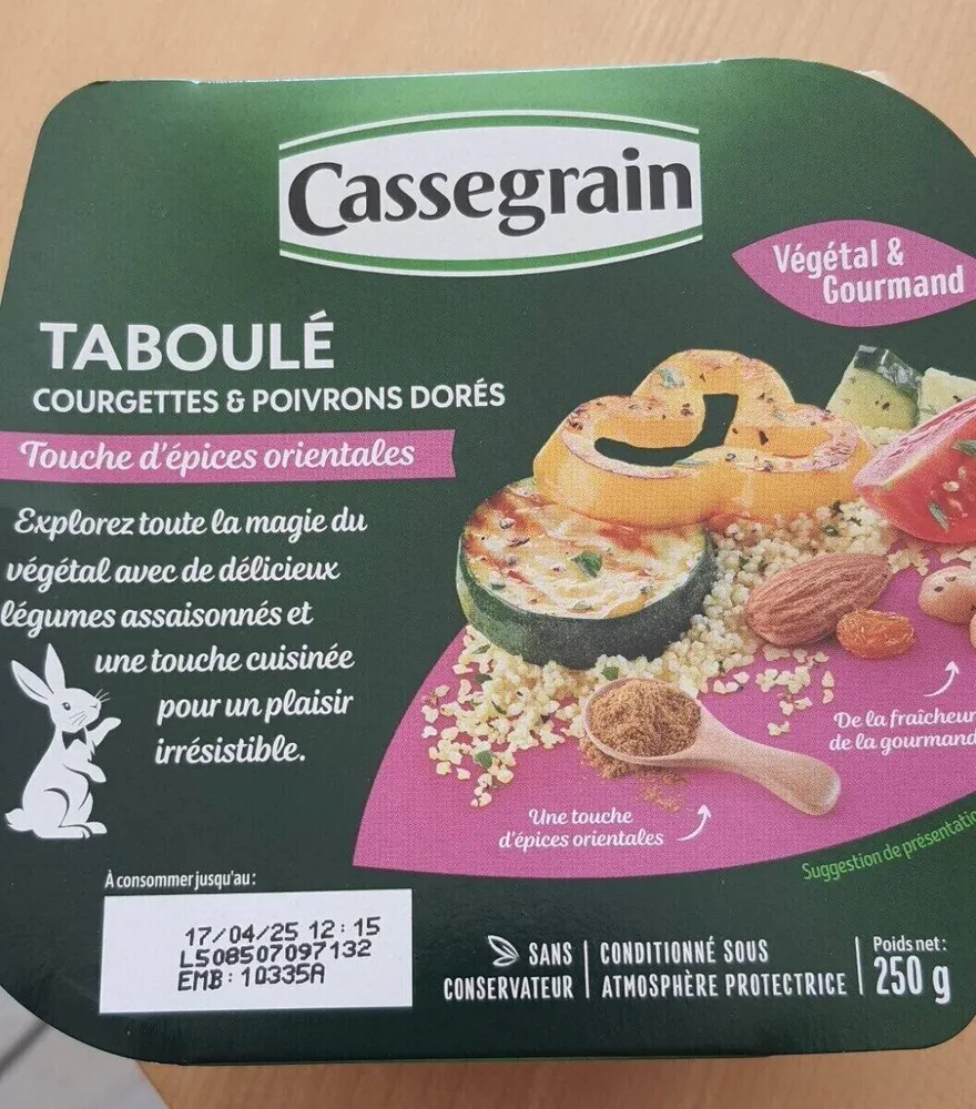 Taboule csg legumes grilles 250g