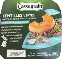 Lentilles vertes butternut rôtie et haricots rouges