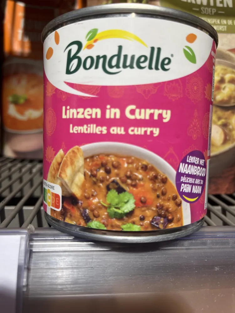 Linzen in curry