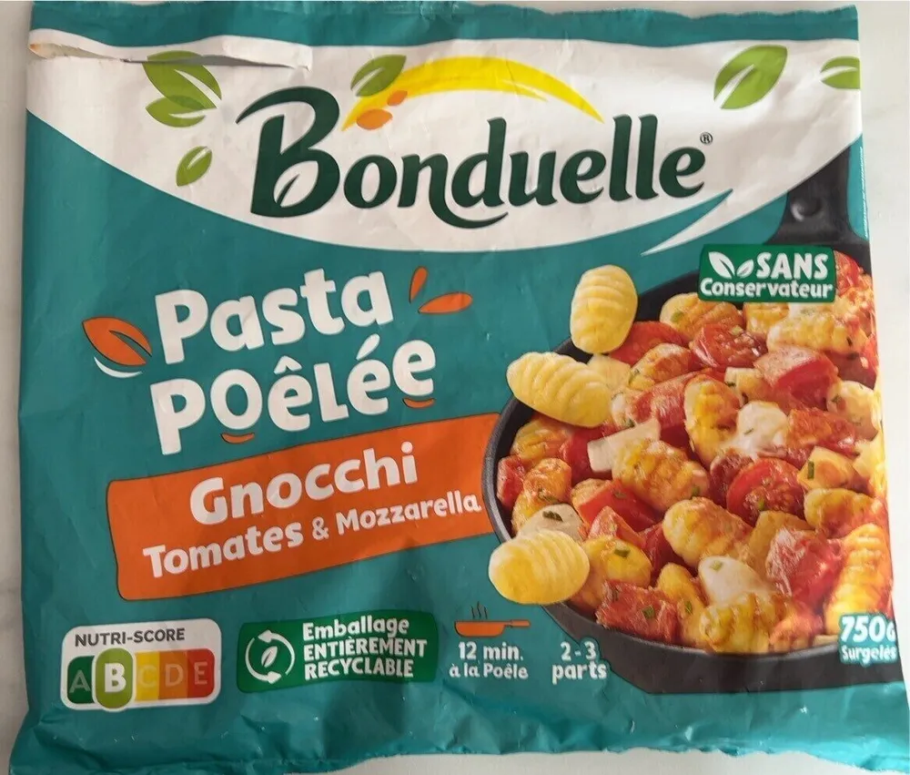 Pasta poêlée gnocchi tomate & mozzarella