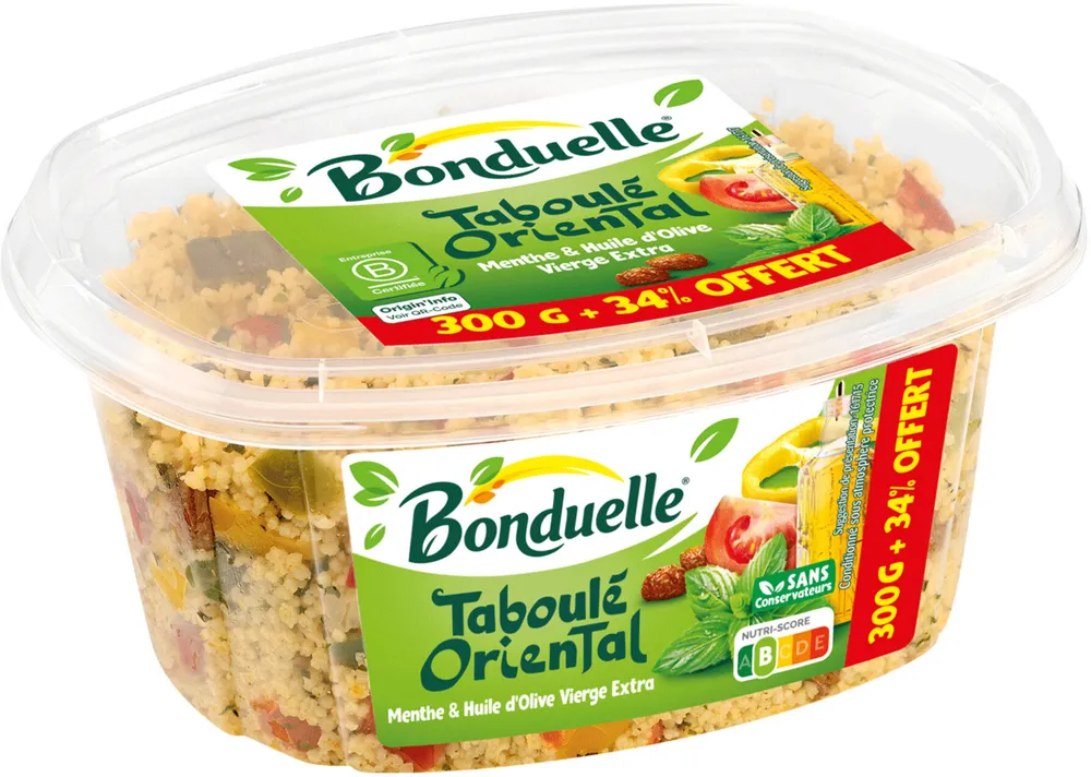 Taboulé oriental 300g +34% offert