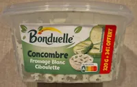 Concombre fromage blanc ciboulette