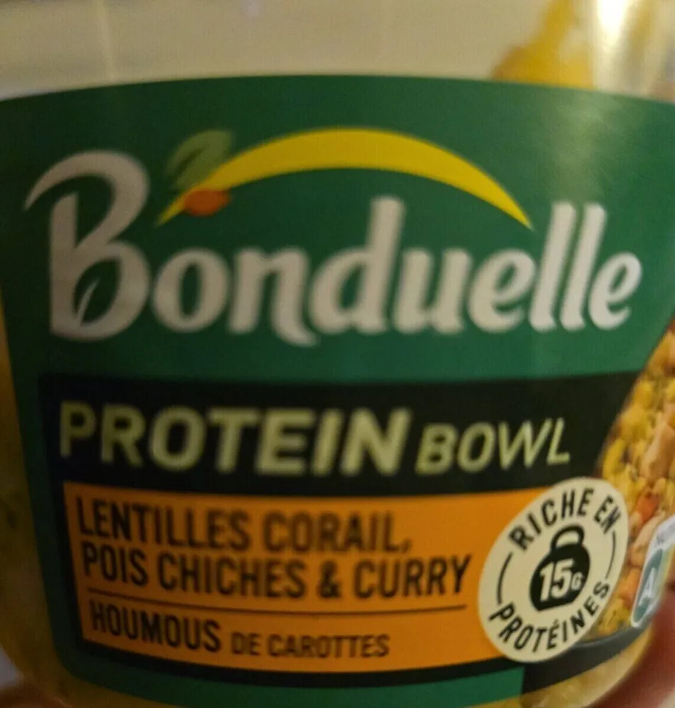 Protein bowl lentilles corail, pois chiches & curry