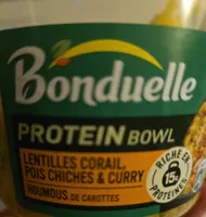 Protein bowl lentilles corail, pois chiches & curry