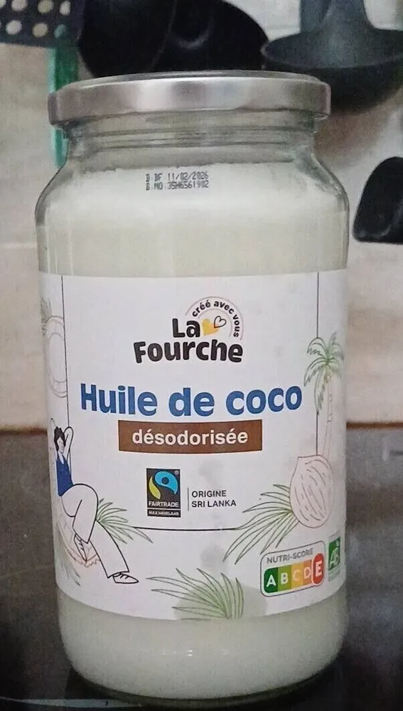 Huile de coco désodorisée