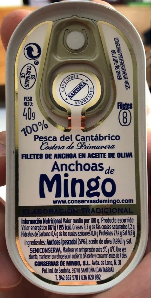 Anchoas de mingo