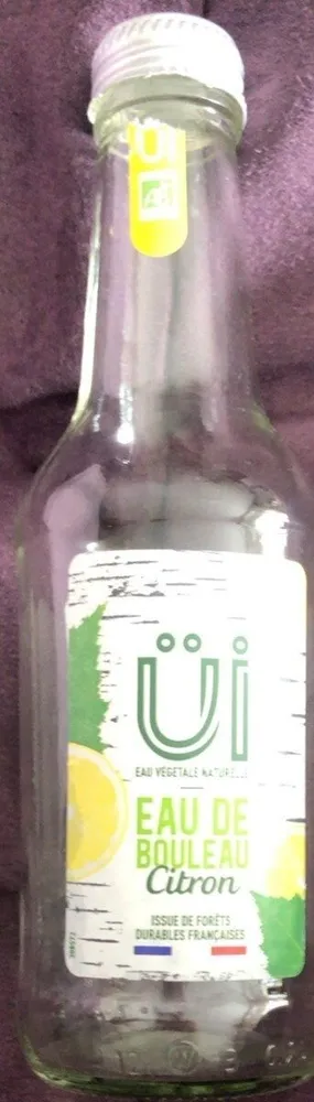 Eau de bouleau citron