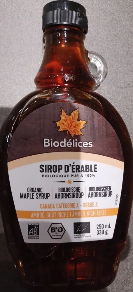 Sirop d’erable