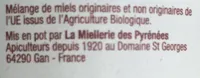Miel crémeux  Bio
