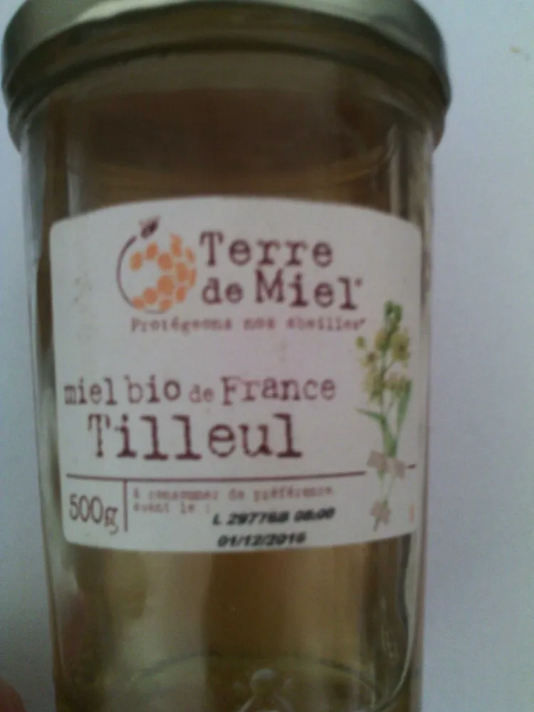 Miel bio de France Tilleul