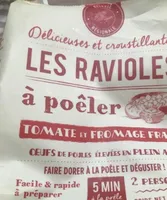 Ravioles farcies au fromage frais et à la tomate