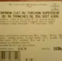 Jambon cuit au torchon supérieur