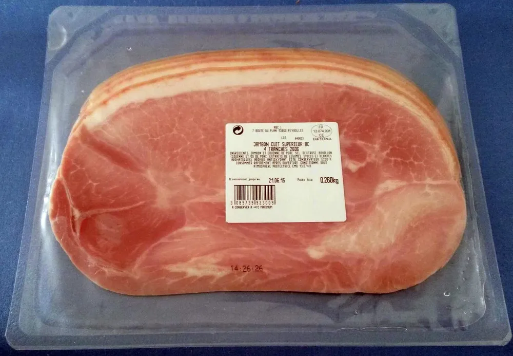 Jambon cuit supérieur AC
