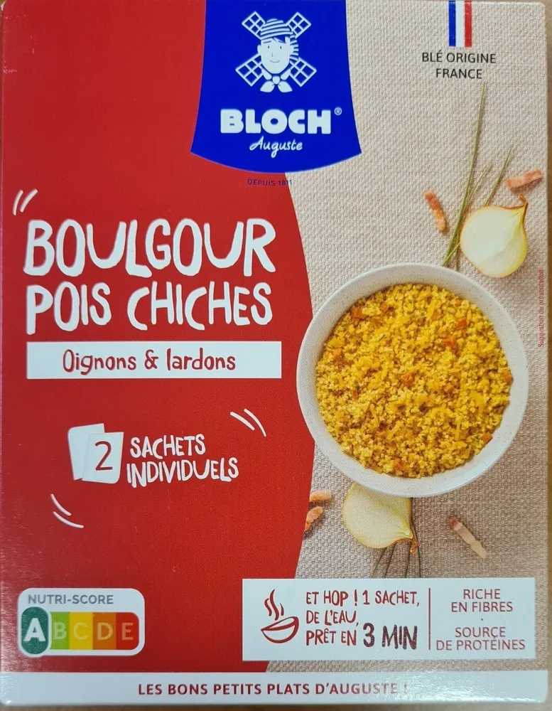Boulgour & Pois chiches Oignons et Lardons