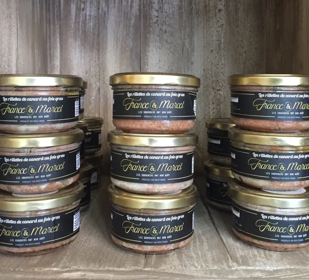 Rillettes de canard au foie gras