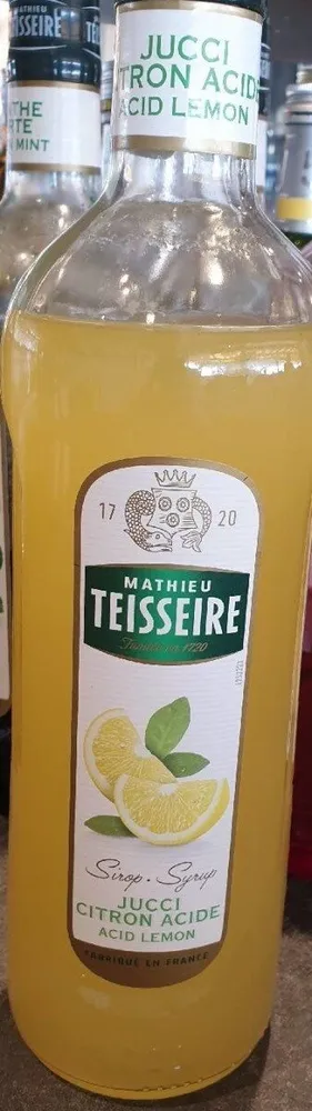 Sirop citron acide