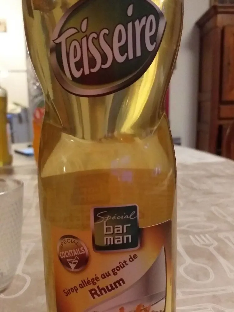 Sirop de rhum sans alcool