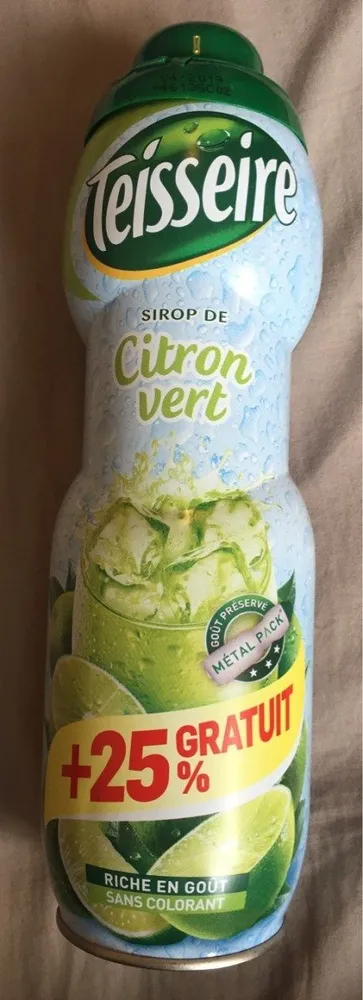 Sirop de citron vert