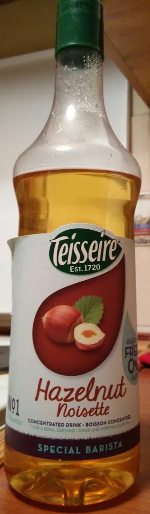 Sirop de noisettes