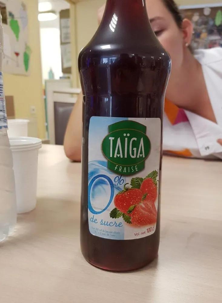 Teisseire Taiga 0% Sirup Erdbeere Mit Stevia Zuckerfrei