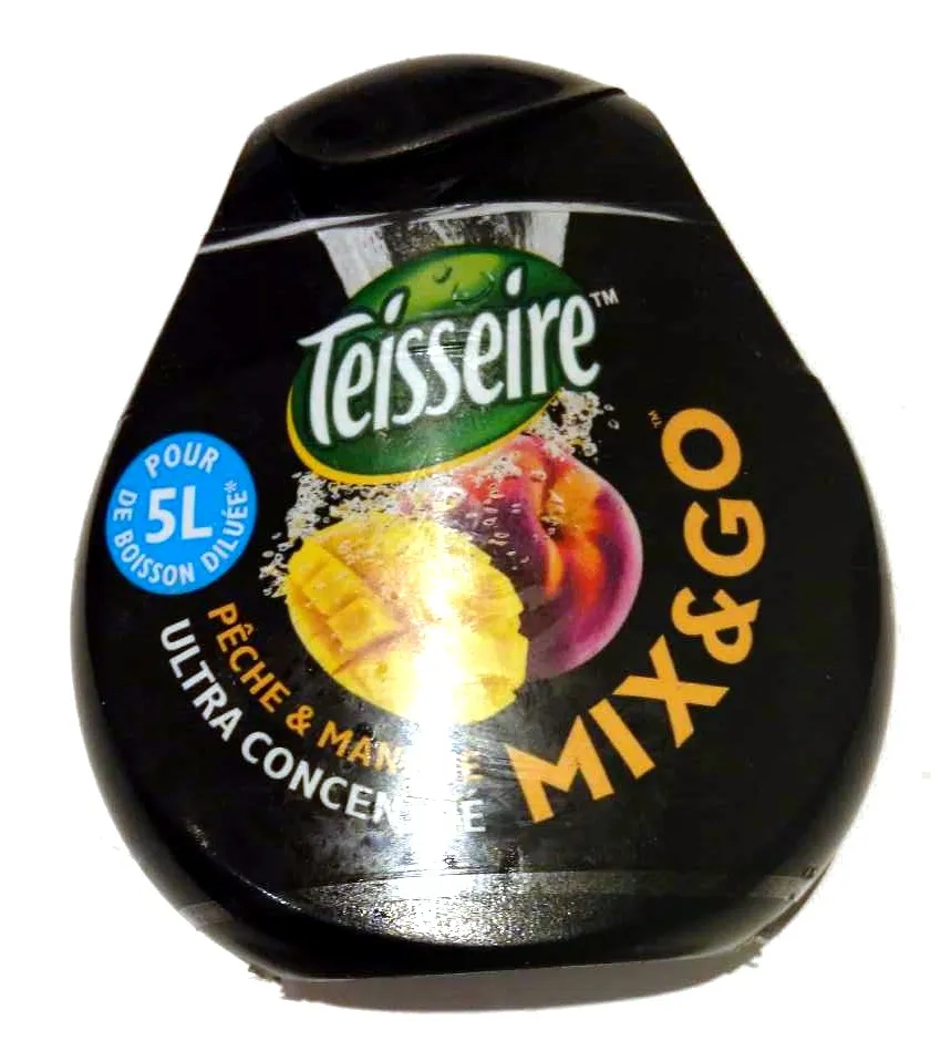 Blle Pet 66ML Sirop Peche Mangue Mix &go Teisseire