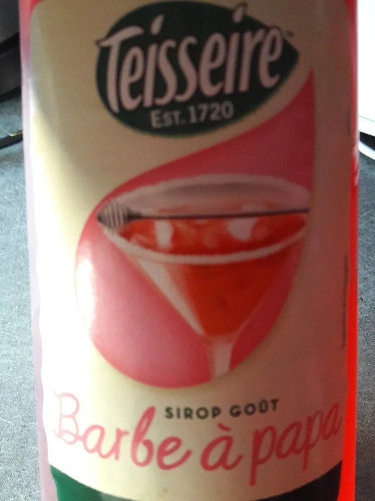 Sirop goût barbe a papa