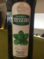 Sirop menthe verte