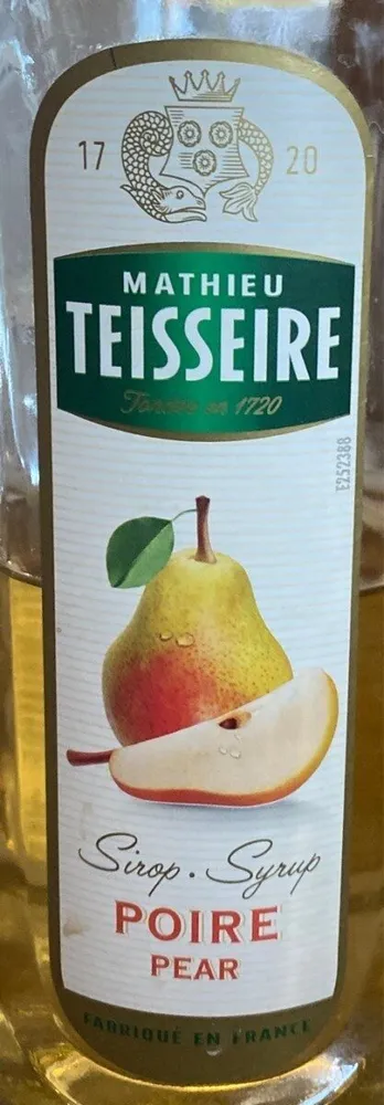 sirop de poire