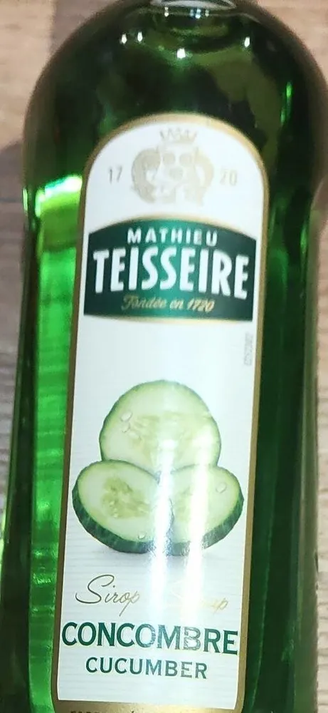 Sirop Concombre