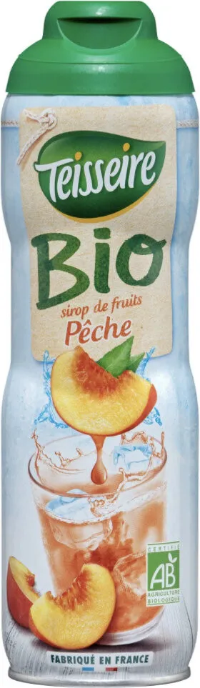 Sirop de pêche bio