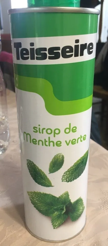 Sirop de menthe verte